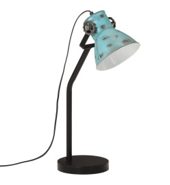 Lampe de bureau 25 W bleu délavé 17x17x60 cm E27