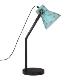 Lampe de bureau 25 W bleu délavé 17x17x60 cm E27