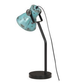 Lampe de bureau 25 W bleu délavé 17x17x60 cm E27