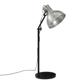 Lampadaire 25 W argent vintage 30x30x90-150 cm E27