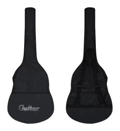 Ensemble de guitare découpée classique 12 pcs 6 cordes Noir 38"