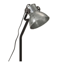 Lampe de bureau 25 W argent vintage 17x17x60 cm E27