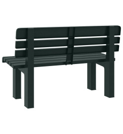Banc de jardin vert 110x52x71 cm polypropylène