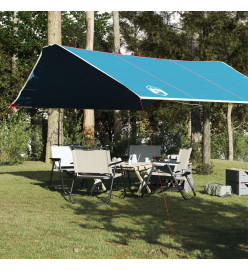 Bâche de camping bleu 420x440 cm imperméable