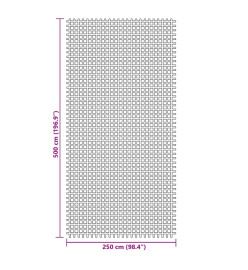 Tapis de sol de camping anthracite 5x2,5 m