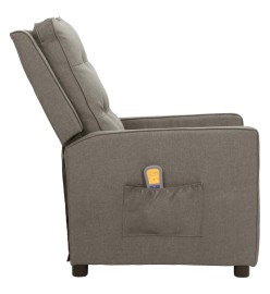 Fauteuil de massage Gris clair Tissu