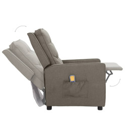 Fauteuil de massage Gris clair Tissu