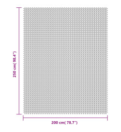 Tapis de sol de camping crème 2,5x2 m