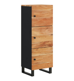 Buffet avec 3 portes 40x33x110 cm bois massif d'acacia et fer