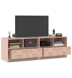 Meubles TV 2 pcs rose 67x39x44 cm acier