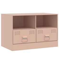 Meubles TV 2 pcs rose 67x39x44 cm acier