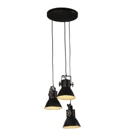 Lampe suspendue 25 W noir 30x30x100 cm E27