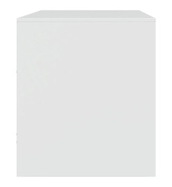 Meuble TV blanc 67x39x44 cm acier