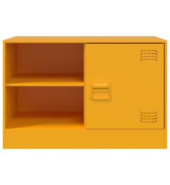 Meubles TV 2 pcs jaune moutarde 67x39x44 cm acier