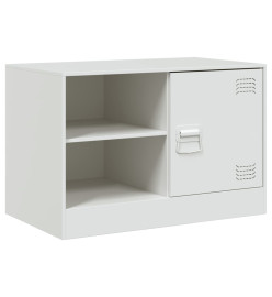 Meubles TV 2 pcs blanc 67x39x44 cm acier