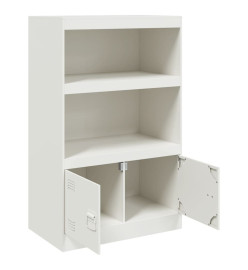 Buffet blanc 67x39x107 cm acier