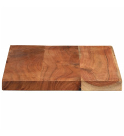 Dessus de table 50x30x2,5 cm rectangulaire bois massif d'acacia