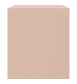 Meuble TV rose 67x39x44 cm acier