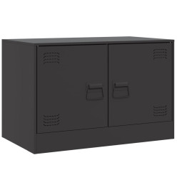 Meubles TV 2 pcs noir 67x39x44 cm acier