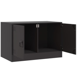 Meubles TV 2 pcs noir 67x39x44 cm acier