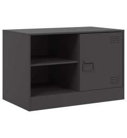 Meuble TV noir 67x39x44 cm acier