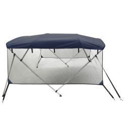 Toit bimini à 4 arceaux parois en maille 243x(200-213)x137 cm