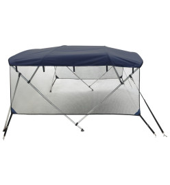 Toit bimini à 4 arceaux parois en maille 243x(170-182)x137 cm