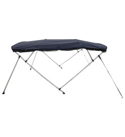 Toit bimini à 4 arceaux parois en maille 243x(170-182)x137 cm