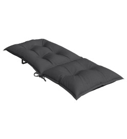 Coussins de chaise à dossier haut lot de 6 anthracite mélangé