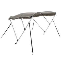 Toit bimini à 3 arceaux parois latérales 183x(154-167)x137 cm