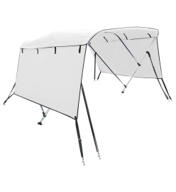 Toit bimini à 3 arceaux parois latérales 183x(137-152)x137 cm