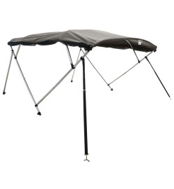 Toit bimini à 4 arceaux parois en maille 243x(230-244)x137 cm