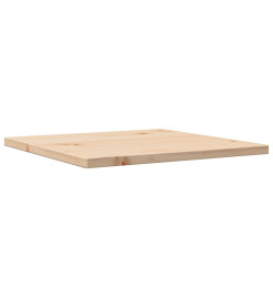 Dessus de table 50x50x1,7 cm carré bois de pin massif