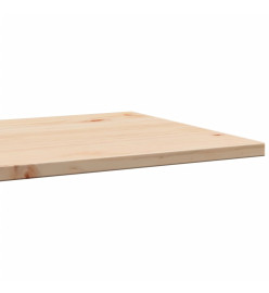 Dessus de table 50x50x1,7 cm carré bois de pin massif