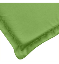 Coussin de chaise longue vert mélangé 186x58x3 cm tissu