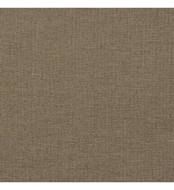 Coussin de chaise longue taupe mélangé 200x50x4 cm tissu