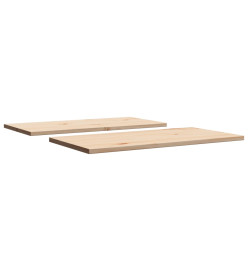 Dessus de table 2 pcs 70x35x1,7cm rectangulaire bois pin massif