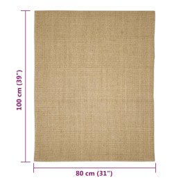 Tapis en sisal pour griffoir 80x100 cm