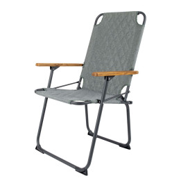 Bo-Camp Chaise de camping pliable Jefferson Vert gris