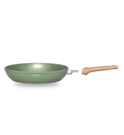 Just Vegan Poêle ECO avec manche amovible 24 cm Aluminium Vert