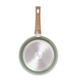 Just Vegan Poêle ECO avec manche amovible 24 cm Aluminium Vert