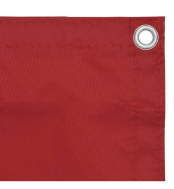 Écran de balcon Rouge 75x500 cm Tissu Oxford