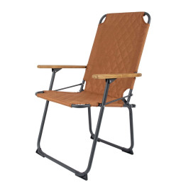 Bo-Camp Chaise de camping pliable Jefferson Argile