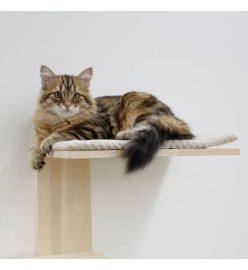 Kerbl Arbre à chat Timber Wall 150 cm Naturel et taupe