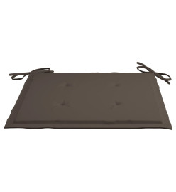 Chaises pliables de jardin 4 pcs avec coussins Bois d'acacia