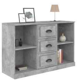 Buffet gris béton 104,5x35,5x67,5 cm bois d'ingénierie