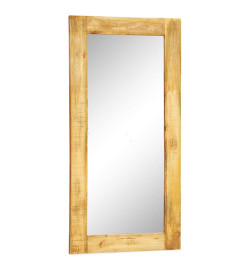 Miroir mural en bois massif Rectangulaire 120 x 60 cm