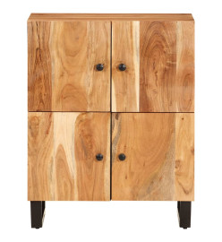 Buffet avec 4 portes 60x33x75 cm bois massif d'acacia