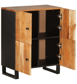 Buffet avec 4 portes 60x33x75 cm bois massif d'acacia