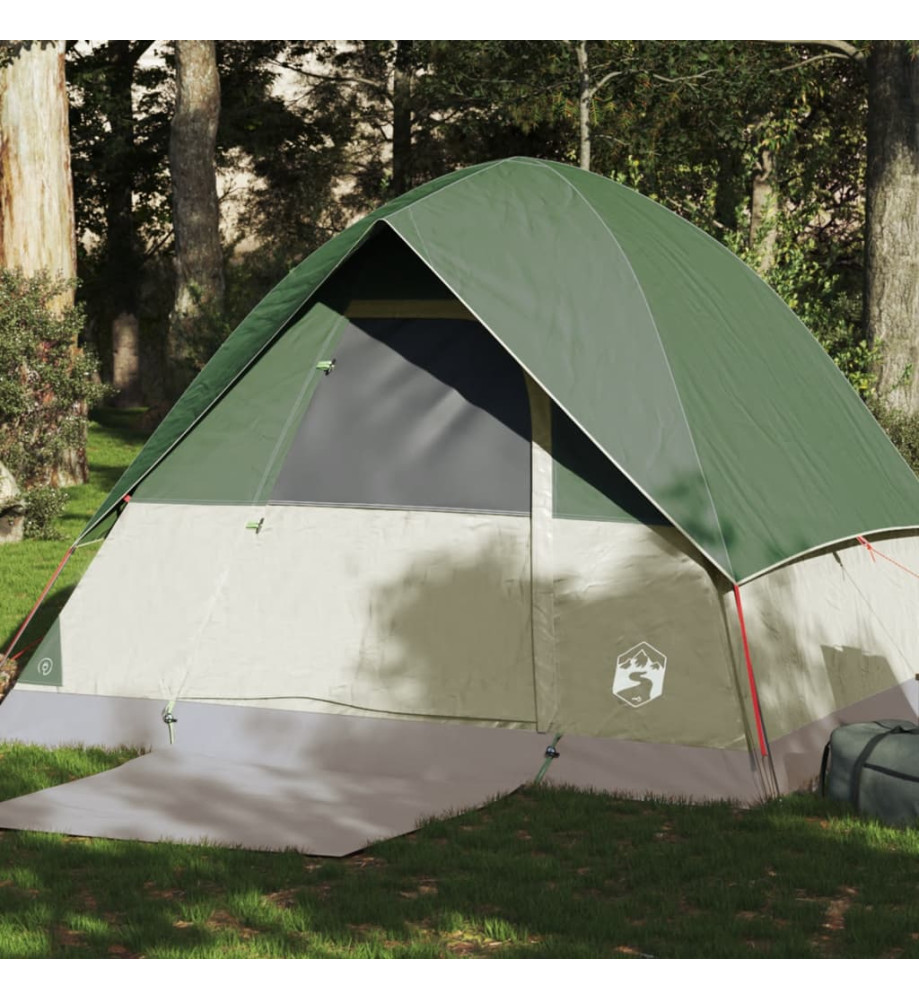 Tente de camping à dôme 4 personne vert imperméable